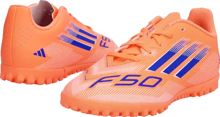 Dětské kopačky turfy Adidas F50 Club TF oranžové