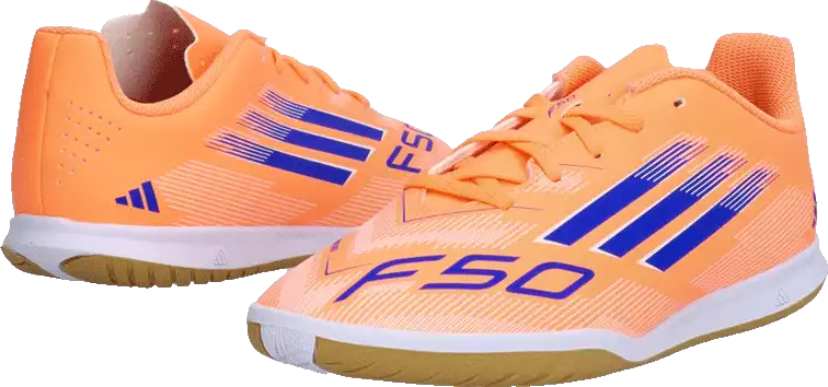 Dětské sálové kopačky Adidas F50 Club IN oranžové