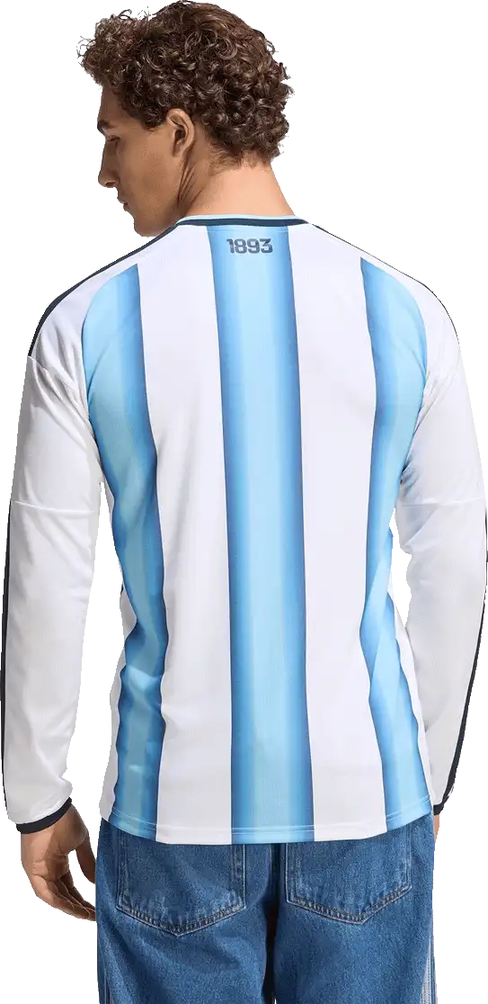 Pánský domácí fotbalový dres Adidas Argentina 2026 DR bílo-modrý