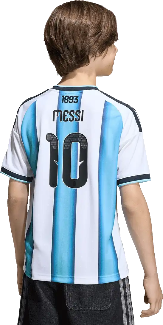 Dětský domácí dres Adidas Argentina 2026 bílo-modrý Messi 10