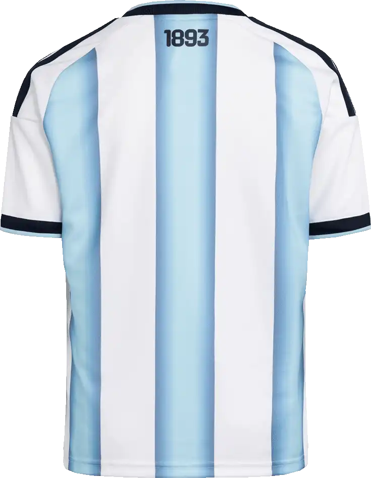 Dětský domácí fotbalový dres Adidas Argentina 2026 bílo-modrý