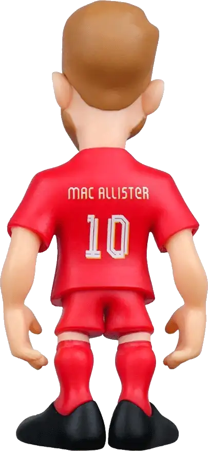 Sběratelská figurka Minix Liverpool FC Alexis Mac Allister 12 cm červená