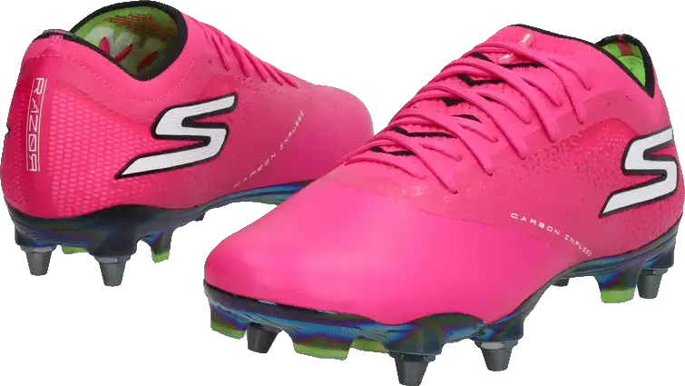 Pánské kopačky kolíky Skechers Razor 1.5 Elite SG růžové