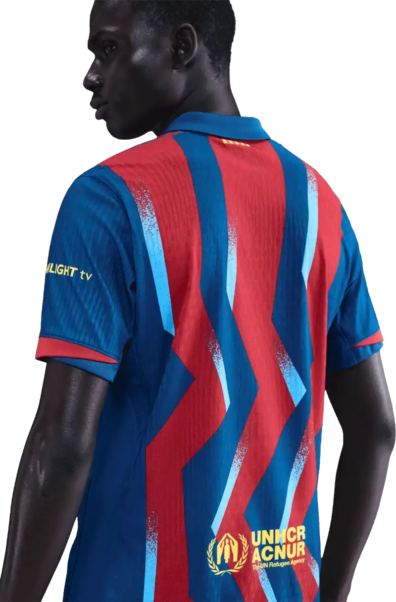 Pánský čtvrtý zápasový dres Nike FC Barcelona 25/26 modro-červený