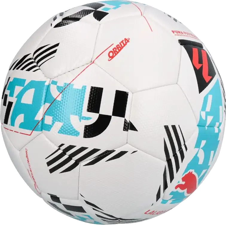 Fotbalový míč Puma Orbita La Liga 1 25/26 Replica velikost 5 bílý