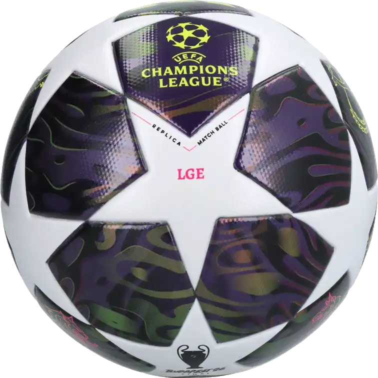 Fotbalový míč Adidas UCL League 25/26 Final velikost 4 fialový
