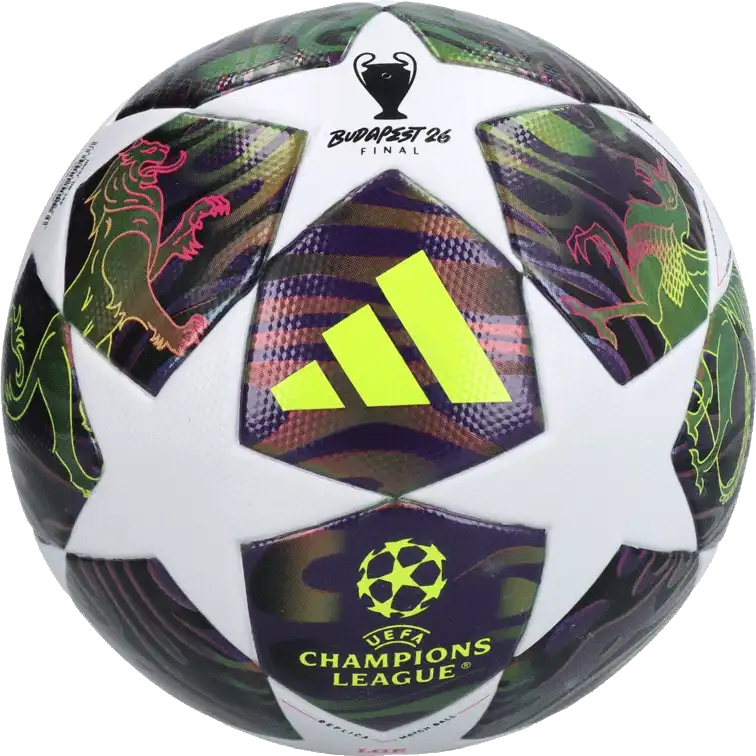 Fotbalový míč Adidas UCL League Box 25/26 Final velikost 4 fialový