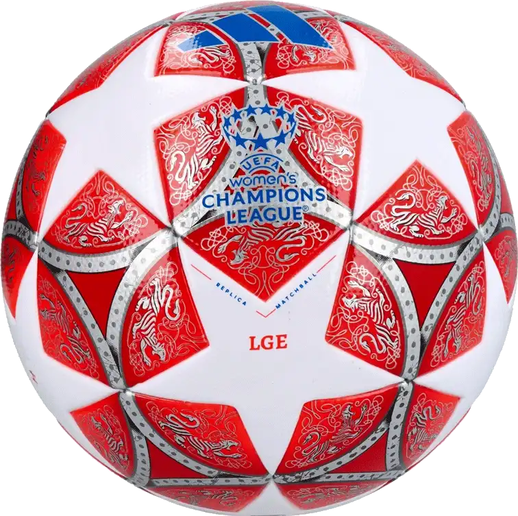 Fotbalový míč Adidas WUCL League 25/26 velikost 5 bílo-červený