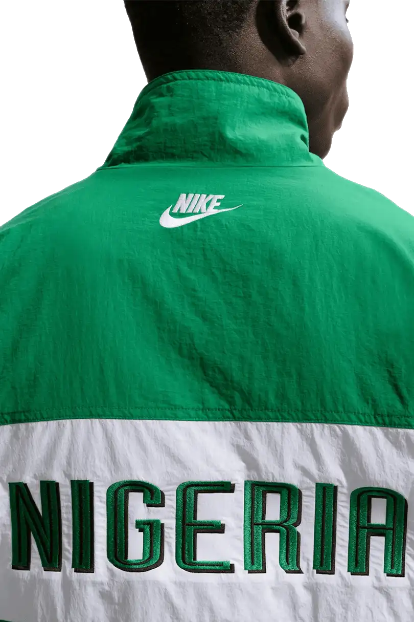 Pánská sportovní retro fotbalová bunda Nike Nigérie 1996 zelená