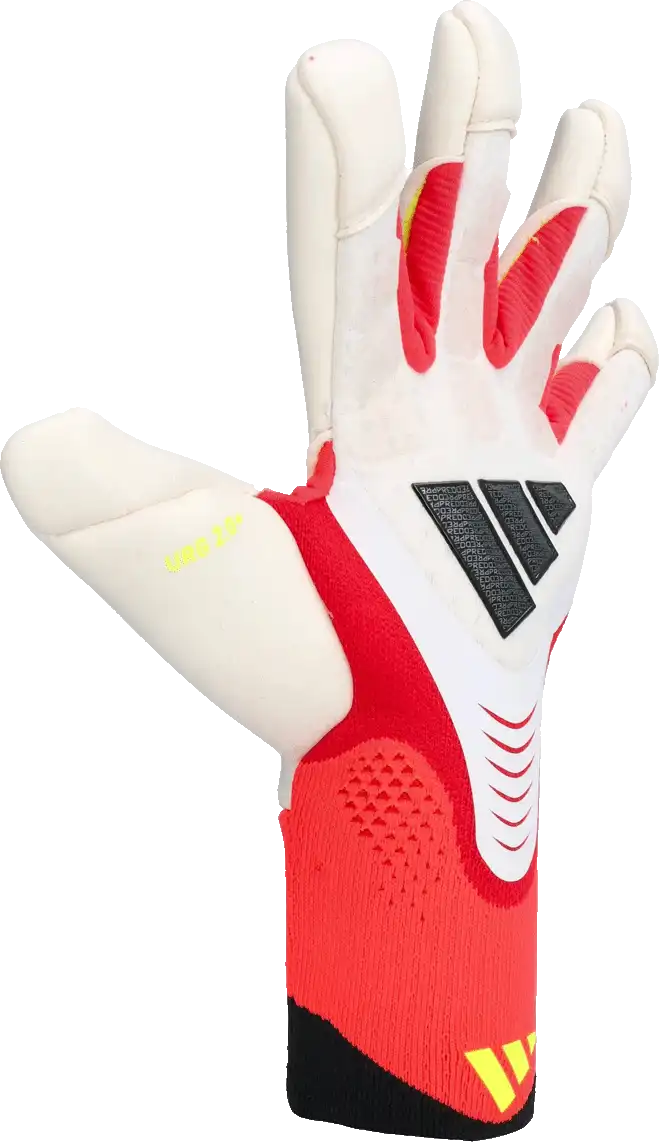 Pánské brankářské rukavice Adidas Predator Pro Hybrid bílo-červené