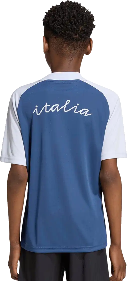 Dětský předzápasový venkovní dres Adidas Originals Itálie 2026 modrý