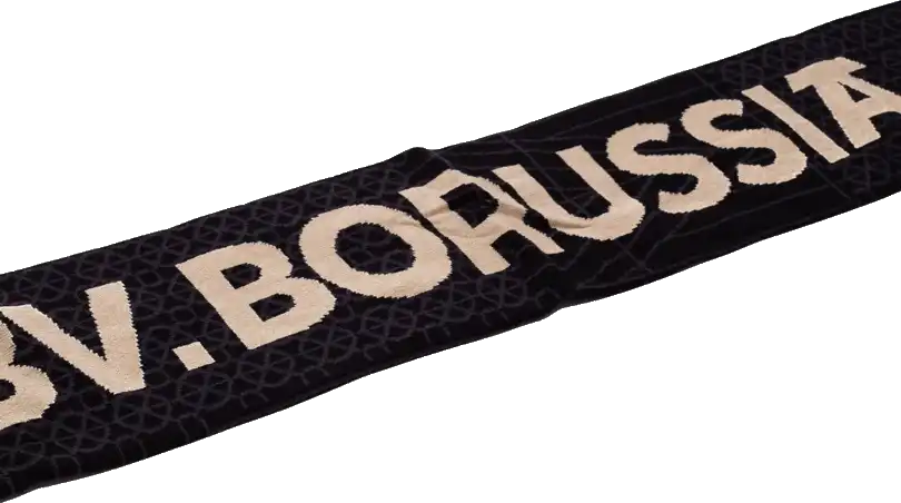 Unisex šála Puma Borussia Dortmund 25/26 černá 120 x 16,5 cm