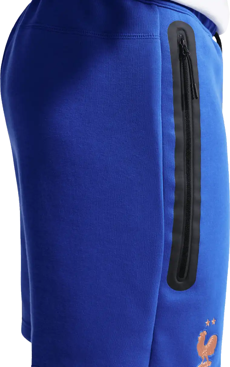 Pánské flísové fotbalové šortky Nike Francie 2026 Tech Fleece modré