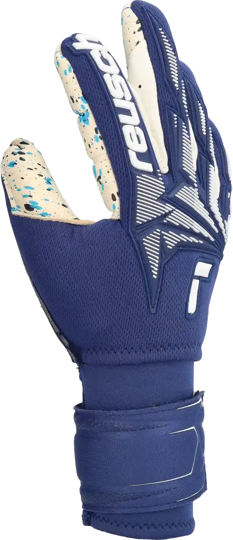 Pánské brankářské rukavice Reusch Attrakt Freegel Fusion Ortho-Tec modré
