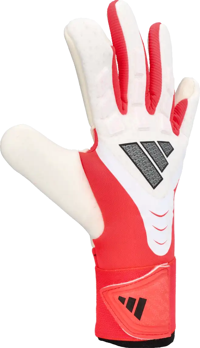 Dětské brankářské rukavice Adidas Predator Pro bílo-červené