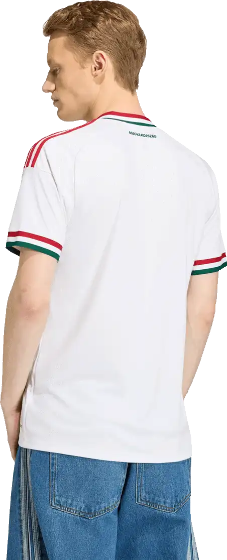 Pánský venkovní fotbalový dres Adidas Maďarsko 2026 bílý