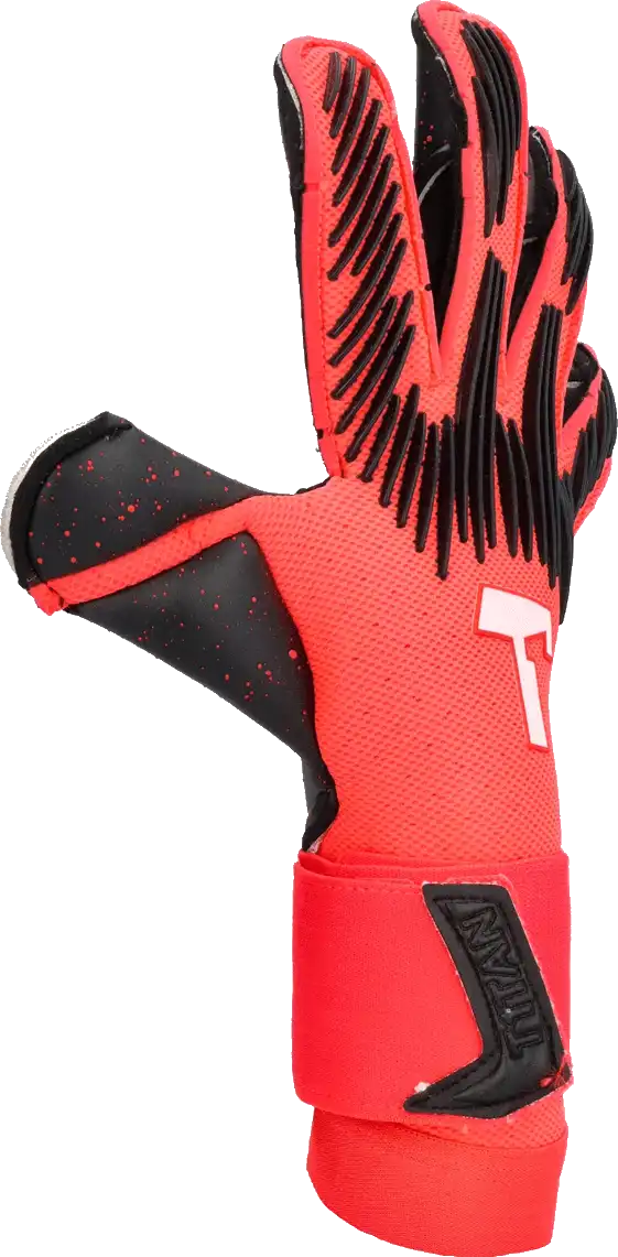 Pánské brankářské rukavice T1TAN Rebel 2.0 Solar Red červené