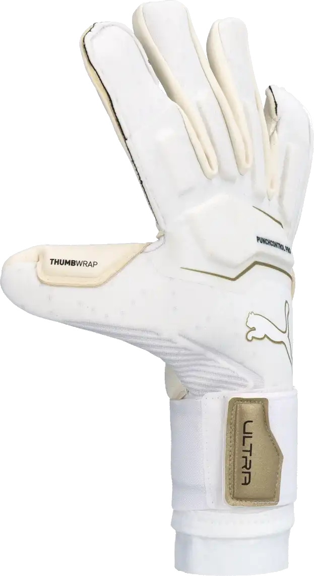 Pánské brankářské rukavice Puma Ultra Ultimate Hybrid bílé3