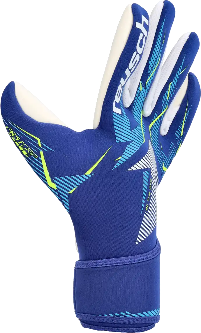 Dětské brankářské rukavice Reusch Fastgrip Fusion Advance modré