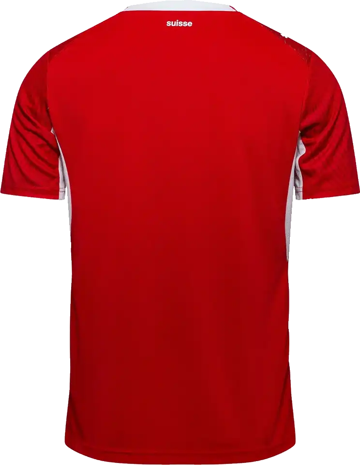 Dětský domácí fotbalový dres Puma Švýcarsko 2026 červený