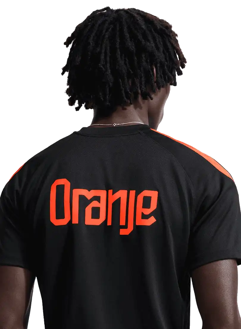 Pánské tréninkové tričko Nike Nizozemí 2026 Strike černé