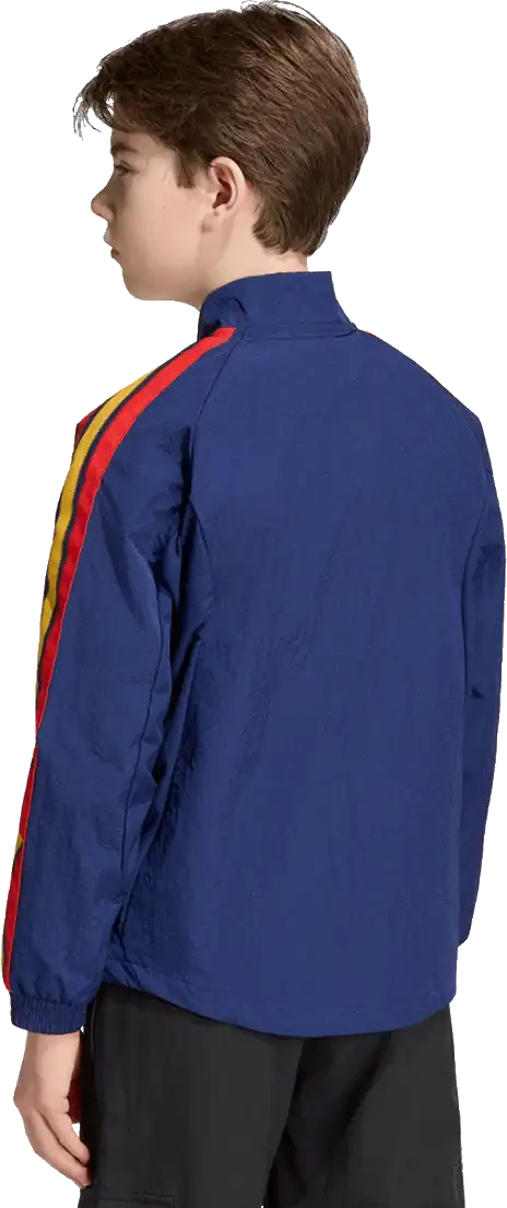 Dětská domácí bunda Adidas Španělsko 2026 Anthem modrá