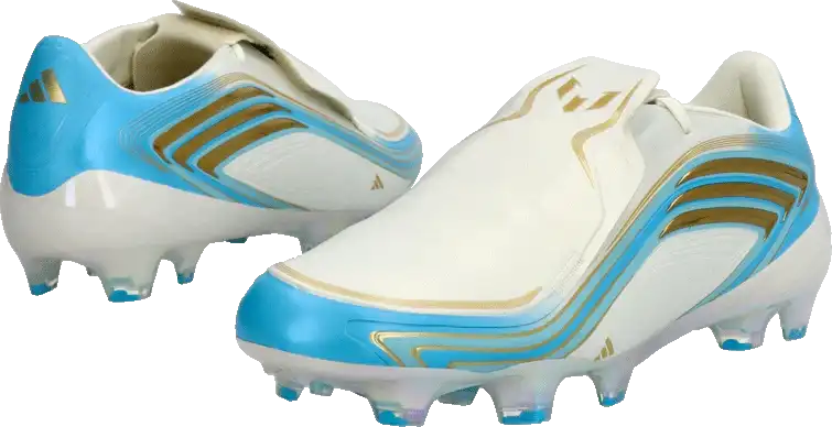 Pánské kopačky lisovky Adidas F50 Elite Messi FG bílo-blankytné