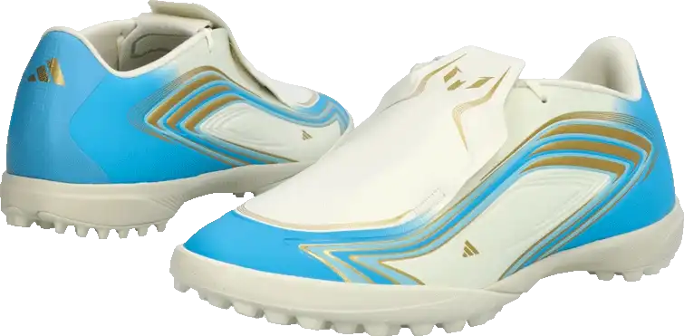 Pánské kopačky turfy adidas F50 League Messi TF bílo-blankytné