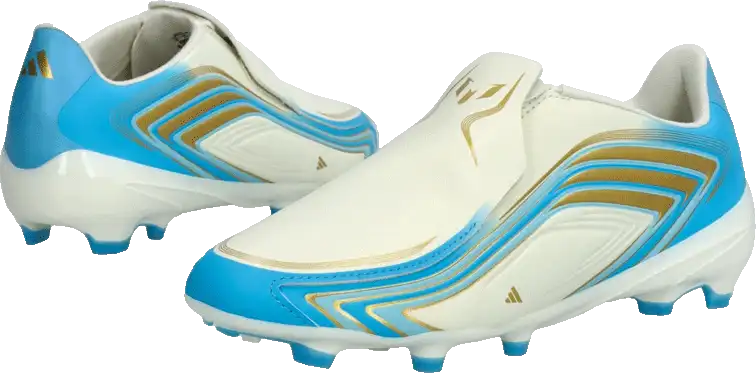 Dětské kopačky lisovky Adidas F50 League Messi LL FG bílo-blankytné
