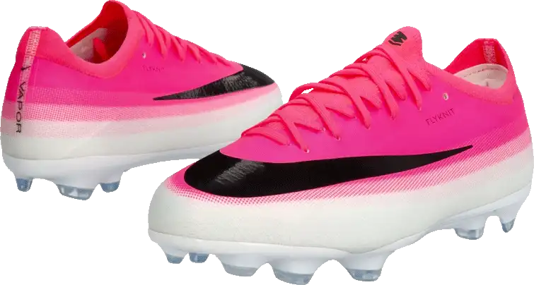 Dětské kopačky lisovky Nike Zoom Mercurial Vapor 17 Pro FG bílo-růžové