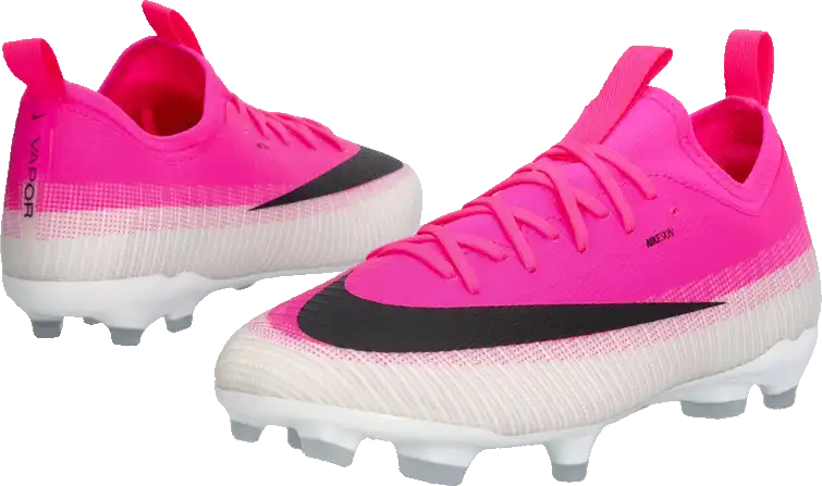 Dětské lisovky Nike Zoom Mercurial Vapor 17 Academy FG/MG bílo-růžové