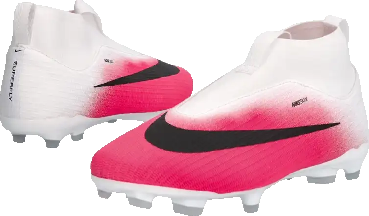 Dětské lisovky Nike Zoom Mercurial Superfly 11 Academy FG/MG bílo-růžové