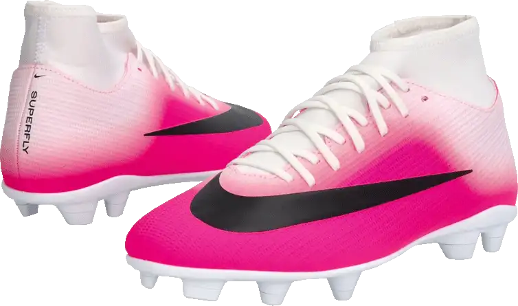 Dětské lisovky Nike Zoom Mercurial Superfly 11 Club FG/MG bílo-růžové