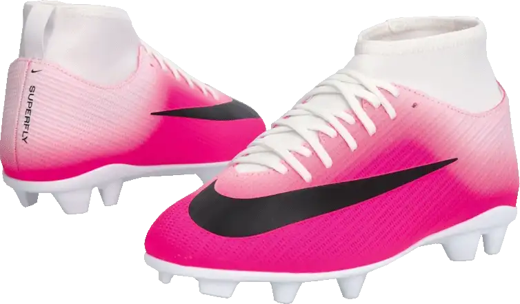Dětské lisovky Nike Zoom Mercurial Superfly 11 Club FG/MG bílo-růžové
