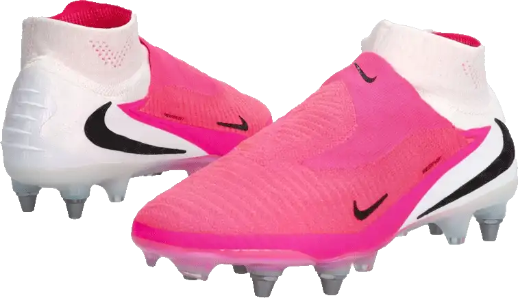 Pánské kopačky kolíky Nike Phantom 6 High Elite SG-PRO bílo-růžové