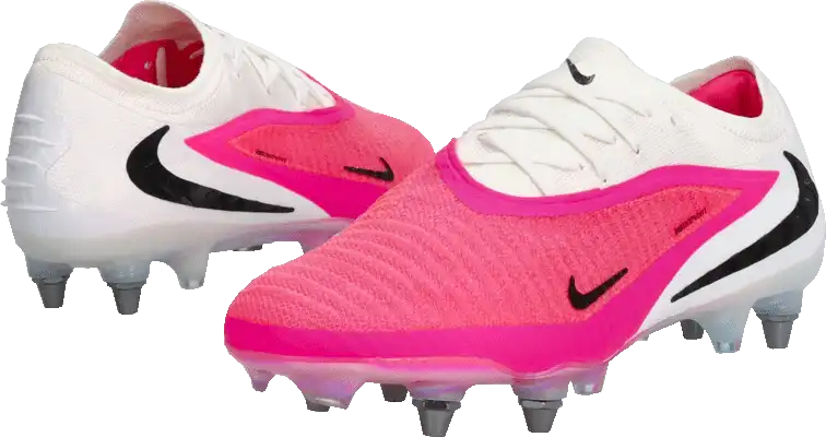 Pánské kopačky kolíky Nike Phantom 6 Low Elite SG-PRO bílo-růžové