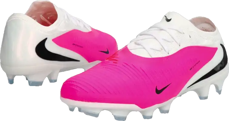 Pánské kopačky lisovky Nike Phantom 6 Low Pro FG bílo-růžové