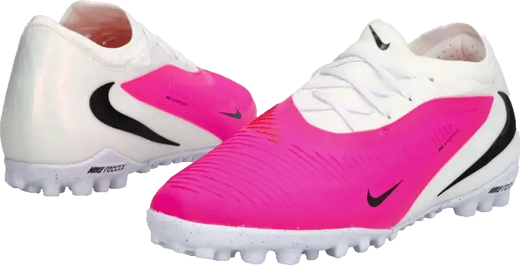 Pánské kopačky turfy Nike Phantom 6 Low Pro TF bílo-růžové