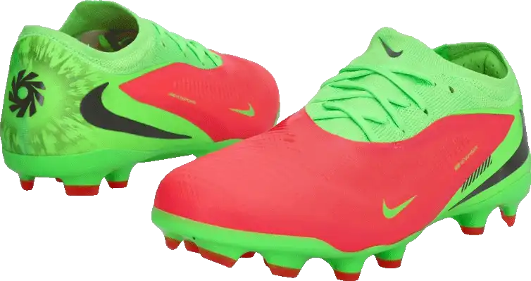 Dětské lisovky Nike Phantom 6 Low Pro Erling Haaland FG/MG zeleno-červené