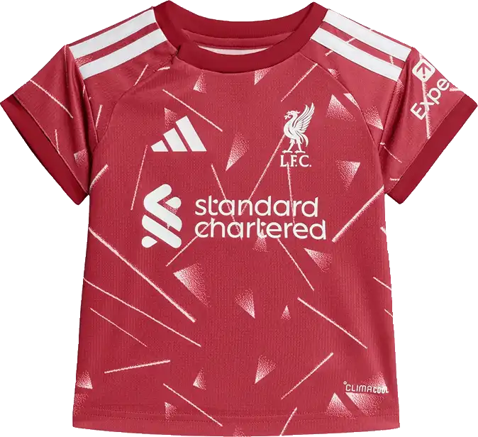 Dětská domácí souprava Adidas Liverpool FC 26/27 kojenci bordó