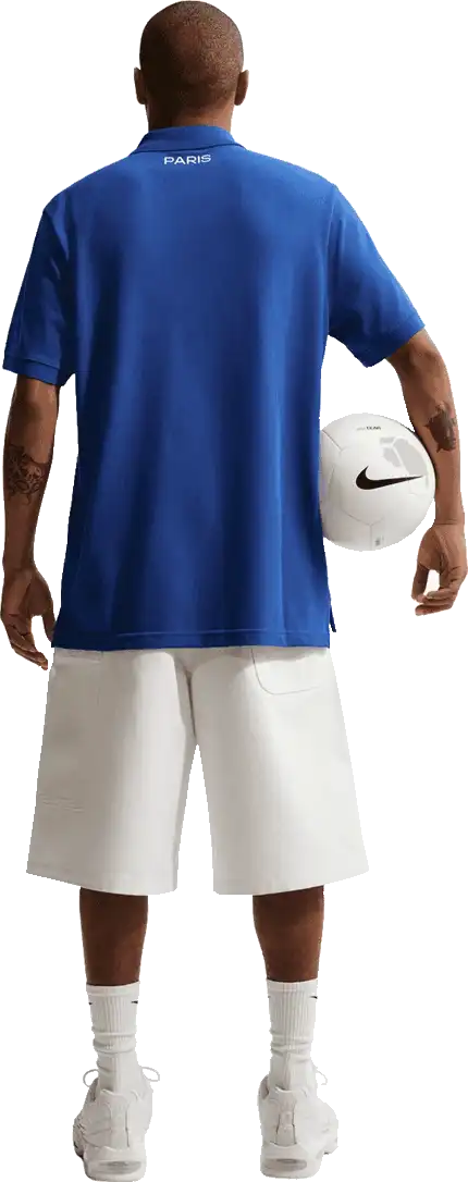 Pánská fotbalová polokošile Nike PSG 26/27 Club Polo modrá