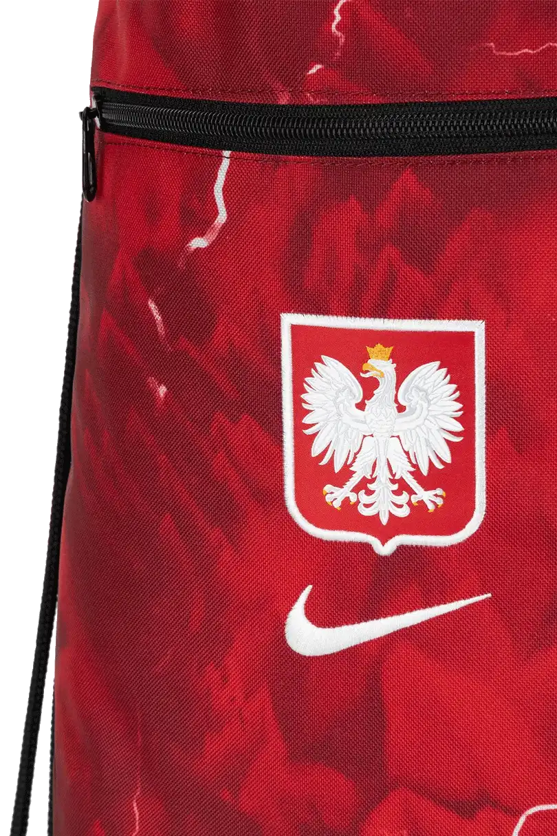 Unisex sportovní vak Nike Polsko 2026 Academy 18 litrů červený