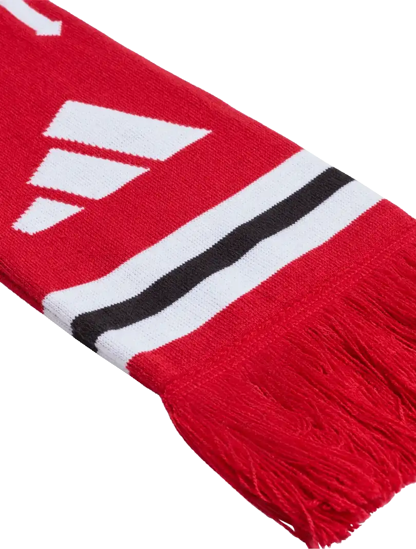 Unisex fotbalová šála Adidas Manchester United 26/27 červená 134x16
