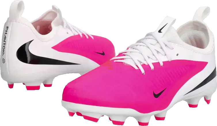 Dětské kopačky lisovky Nike Phantom 6 Low Academy FG/MG bílo-růžové