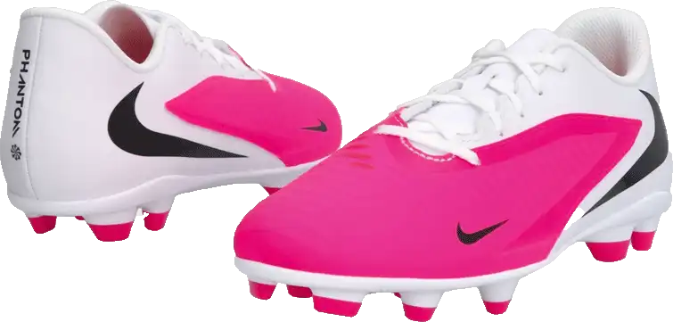 Pánské kopačky lisovky Nike Phantom 6 Low Club FG/MG bílo-růžové