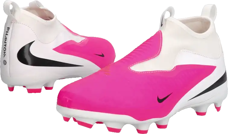 Dětské kopačky lisovky Nike Phantom 6 High Academy FG/MG bílo-růžové