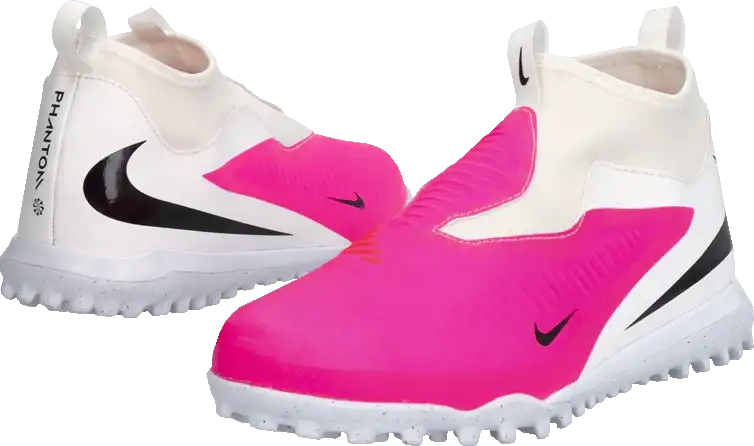 Dětské kopačky turfy Nike Phantom 6 High Academy TF bílo-růžové