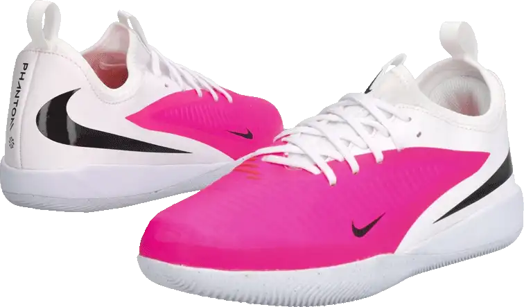 Dětské sálové kopačky Nike Phantom 6 Low Academy IC bílo-růžové