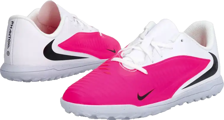 Dětské kopačky turfy Nike Phantom 6 Low Club TF bílo-růžové
