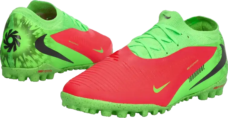 Pánské turfy Nike Phantom 6 Low Pro Erling Haaland TF zeleno-červené
